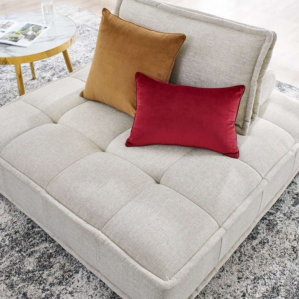 Modway Saunter Tufted Fabric Armless Chair by Modway-EEI-4725-BEI  8