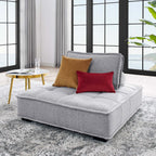 Modway Saunter Tufted Fabric Armless Chair by Modway-EEI-4725