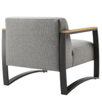 EEI-6947 Sauve Outdoor Patio Aluminum and Fabric Armchair by Modway