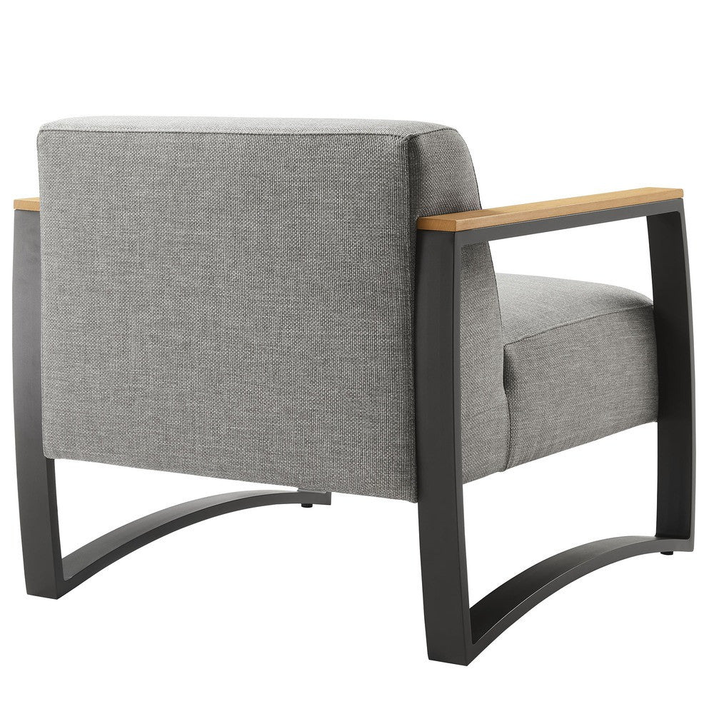 EEI-6947 Sauve Outdoor Patio Aluminum and Fabric Armchair by Modway