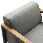 EEI-6947 Sauve Outdoor Patio Aluminum and Fabric Armchair by Modway