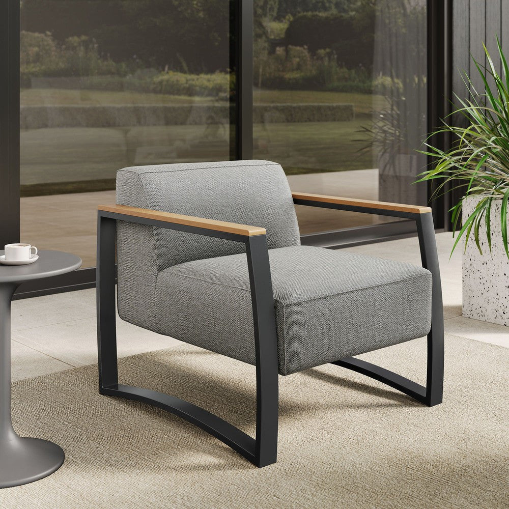 EEI-6947 Sauve Outdoor Patio Aluminum and Fabric Armchair by Modway