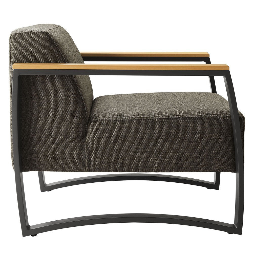 EEI-6947 Sauve Outdoor Patio Aluminum and Fabric Armchair by Modway