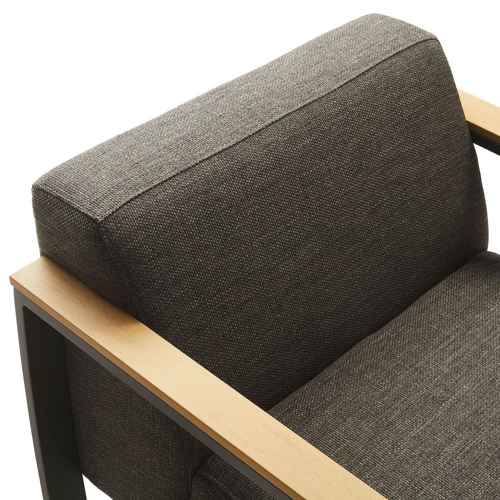 EEI-6947 Sauve Outdoor Patio Aluminum and Fabric Armchair by Modway
