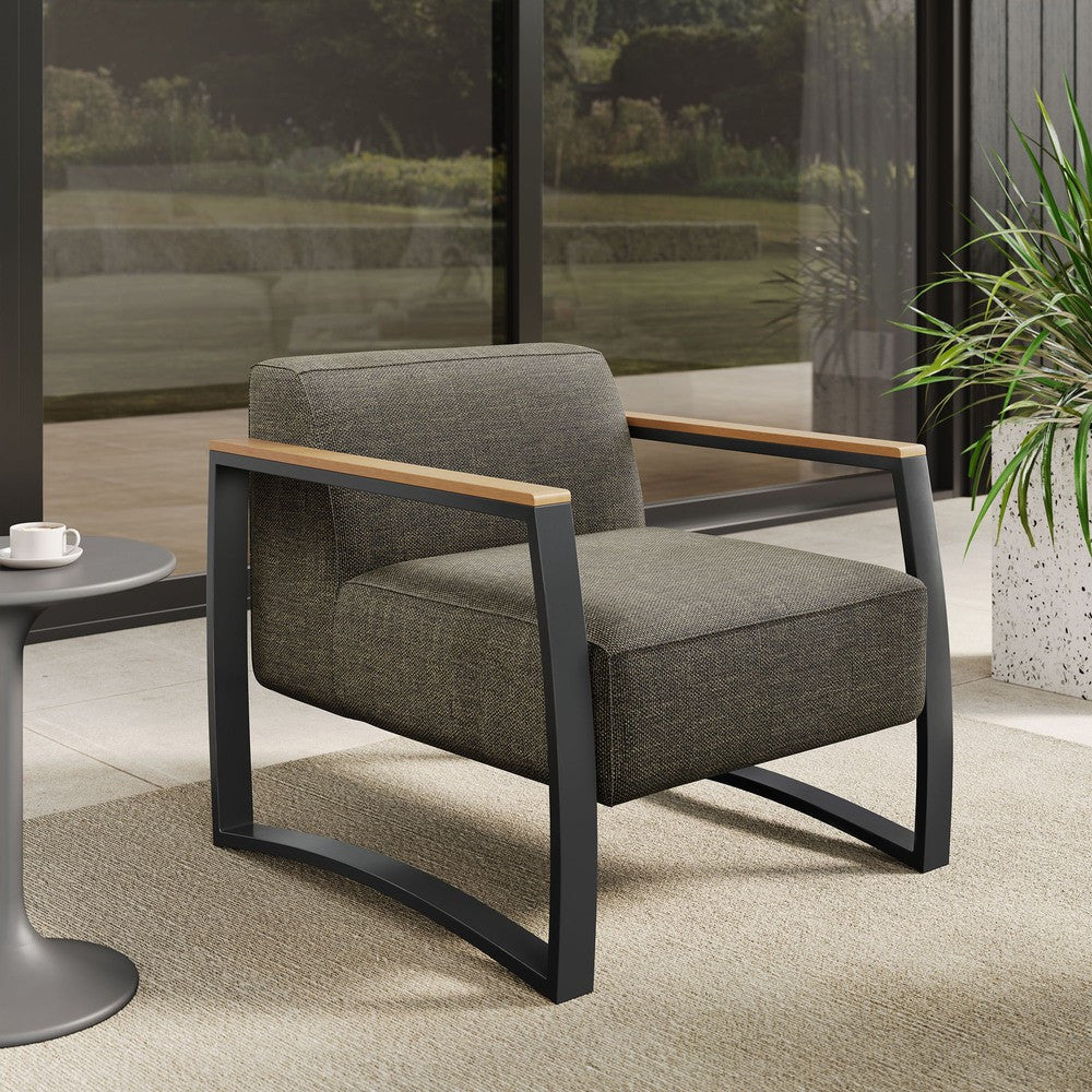 EEI-6947 Sauve Outdoor Patio Aluminum and Fabric Armchair by Modway