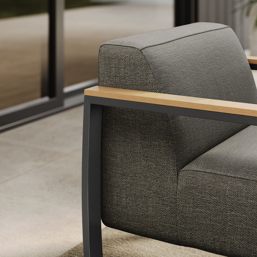EEI-6947 Sauve Outdoor Patio Aluminum and Fabric Armchair by Modway