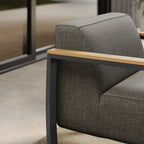 EEI-6947 Sauve Outdoor Patio Aluminum and Fabric Armchair by Modway