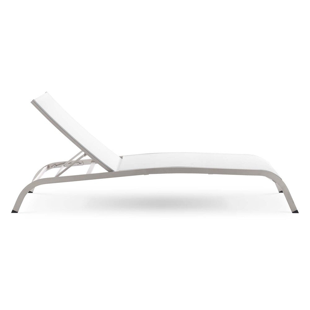 EEI-3721 Savannah Mesh Chaise Outdoor Patio Aluminum Lounge Chair by Modway