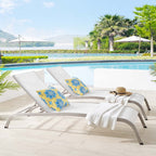 EEI-4005 Savannah Outdoor Patio Mesh Chaise Lounge Set of 2 by Modway