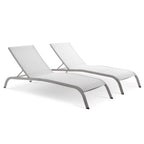 EEI-4005 Savannah Outdoor Patio Mesh Chaise Lounge Set of 2 by Modway