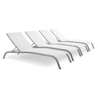 EEI-4007 Savannah Outdoor Patio Mesh Chaise Lounge Set of 4 by Modway