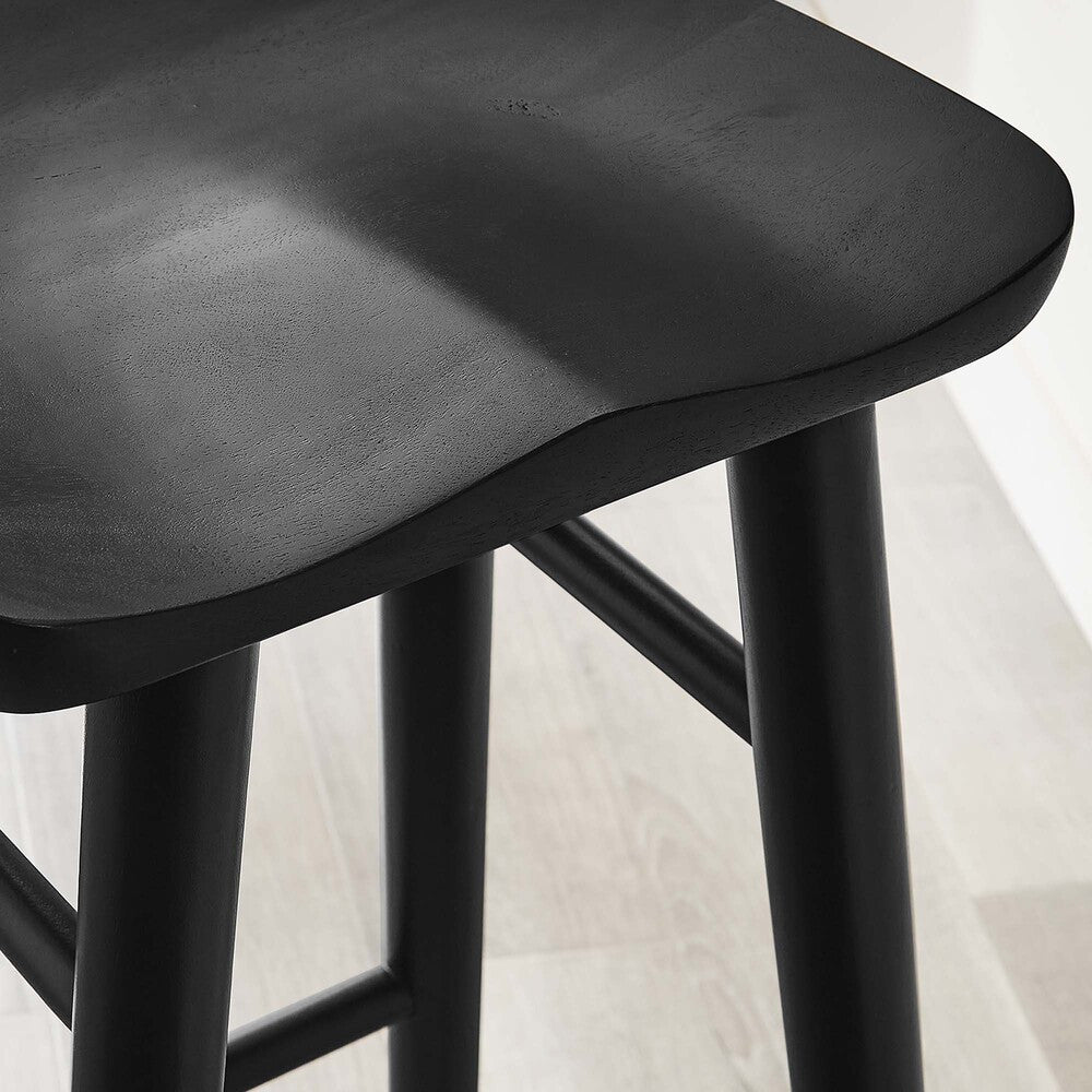 EEI-6740 Saville Backless Wood Bar Stools Set of 2 by Modway