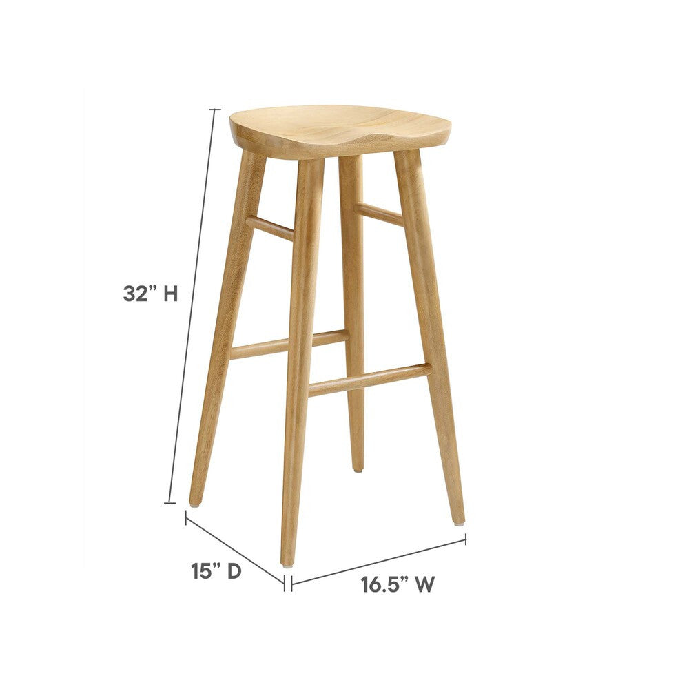 EEI-6740 Saville Backless Wood Bar Stools Set of 2 by Modway