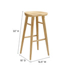 EEI-6740 Saville Backless Wood Bar Stools Set of 2 by Modway