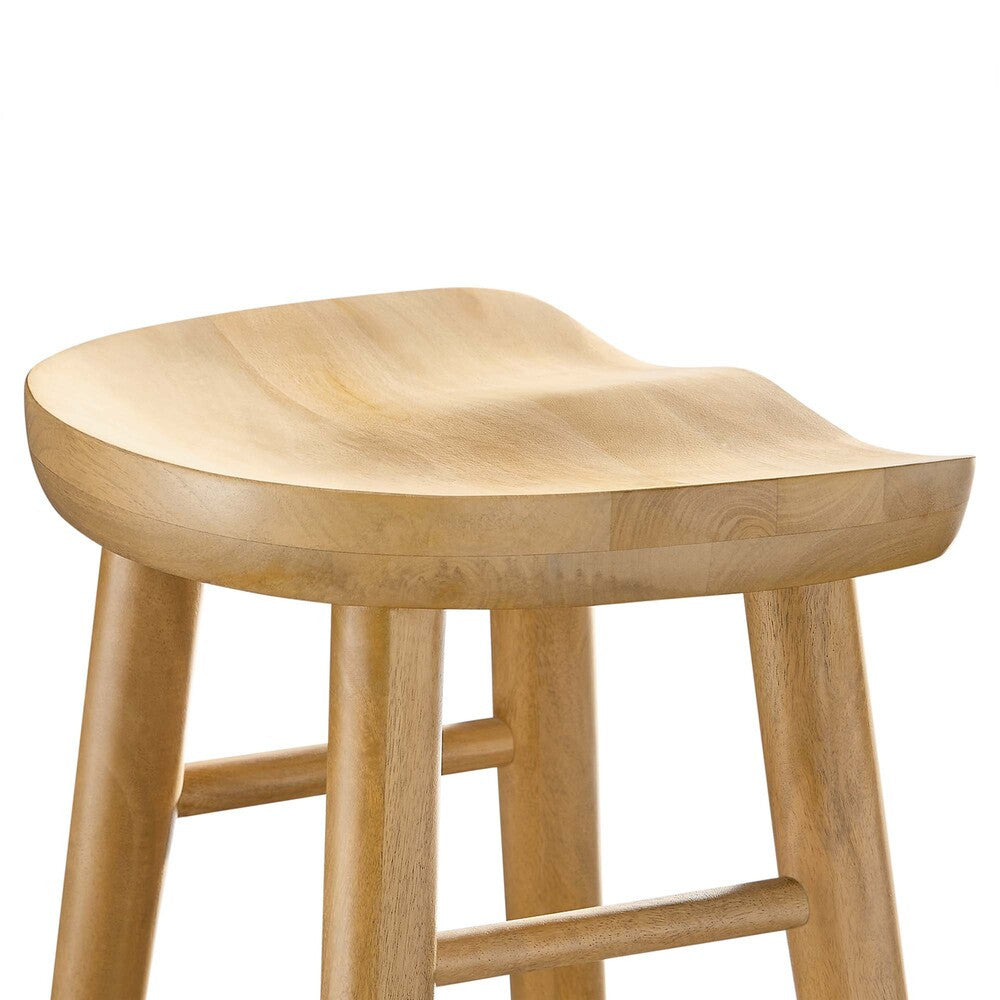 EEI-6740 Saville Backless Wood Bar Stools Set of 2 by Modway