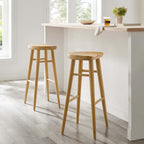 EEI-6740 Saville Backless Wood Bar Stools Set of 2 by Modway