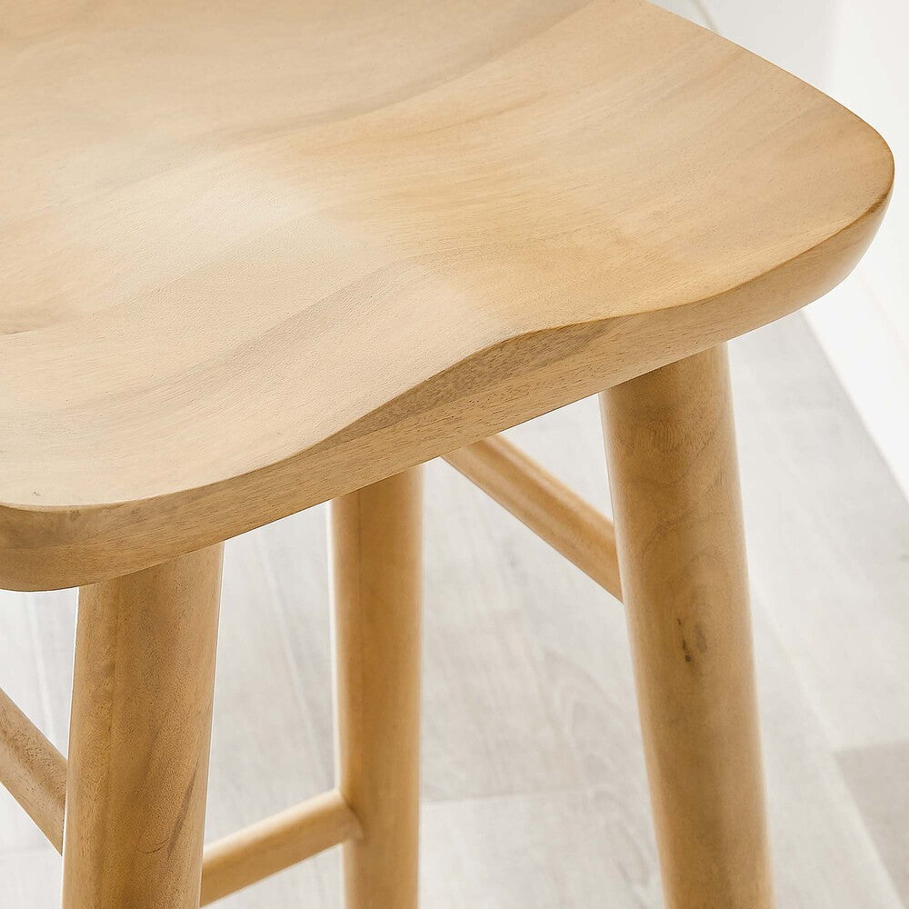 EEI-6740 Saville Backless Wood Bar Stools Set of 2 by Modway