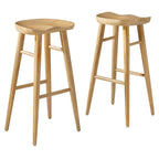 EEI-6740 Saville Backless Wood Bar Stools Set of 2 by Modway