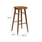 EEI-6740 Saville Backless Wood Bar Stools Set of 2 by Modway
