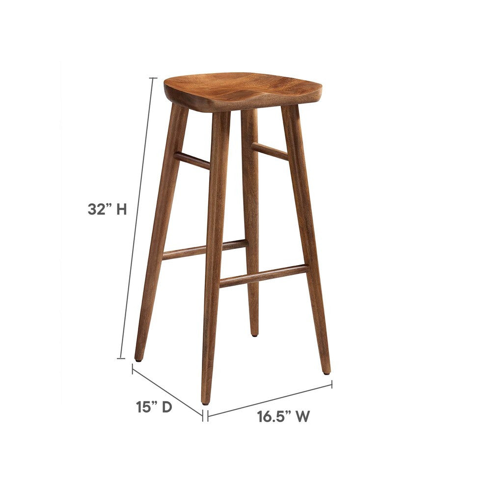EEI-6740 Saville Backless Wood Bar Stools Set of 2 by Modway