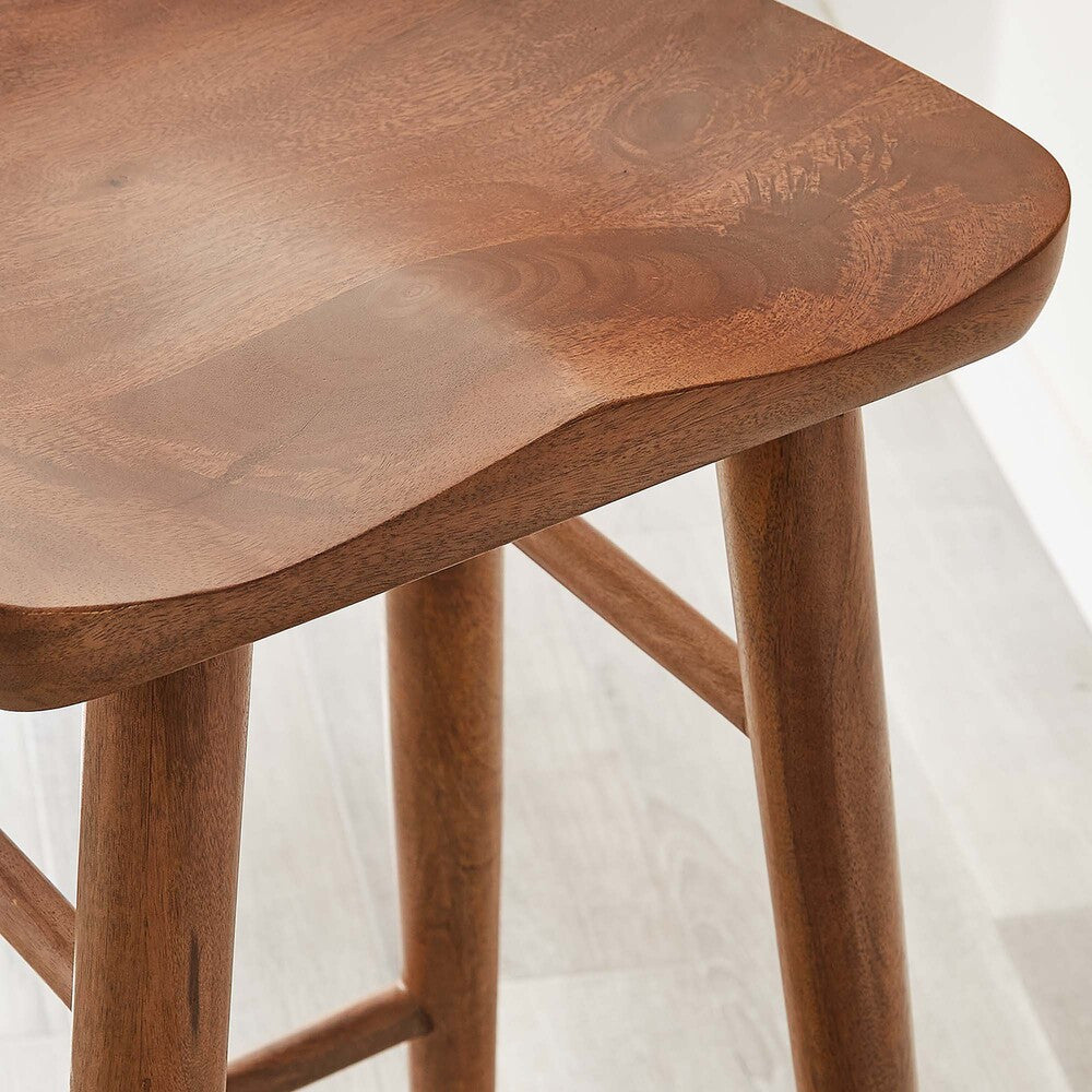 EEI-6740 Saville Backless Wood Bar Stools Set of 2 by Modway