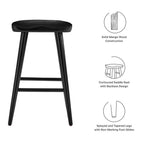 EEI-6739 Saville Backless Wood Counter Stools Set of 2 by Modway