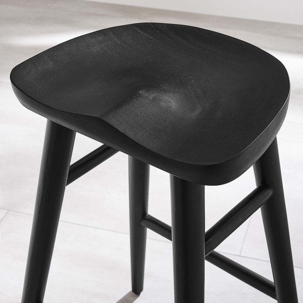 EEI-6739 Saville Backless Wood Counter Stools Set of 2 by Modway