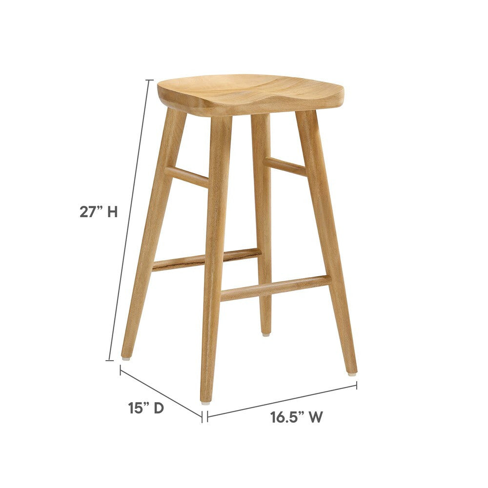 EEI-6739 Saville Backless Wood Counter Stools Set of 2 by Modway