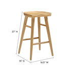 EEI-6739 Saville Backless Wood Counter Stools Set of 2 by Modway