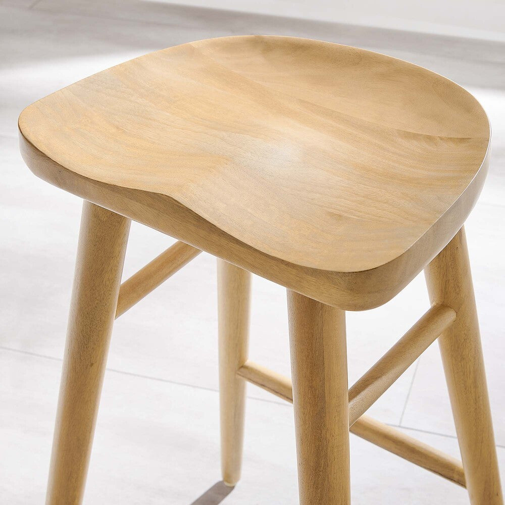 EEI-6739 Saville Backless Wood Counter Stools Set of 2 by Modway