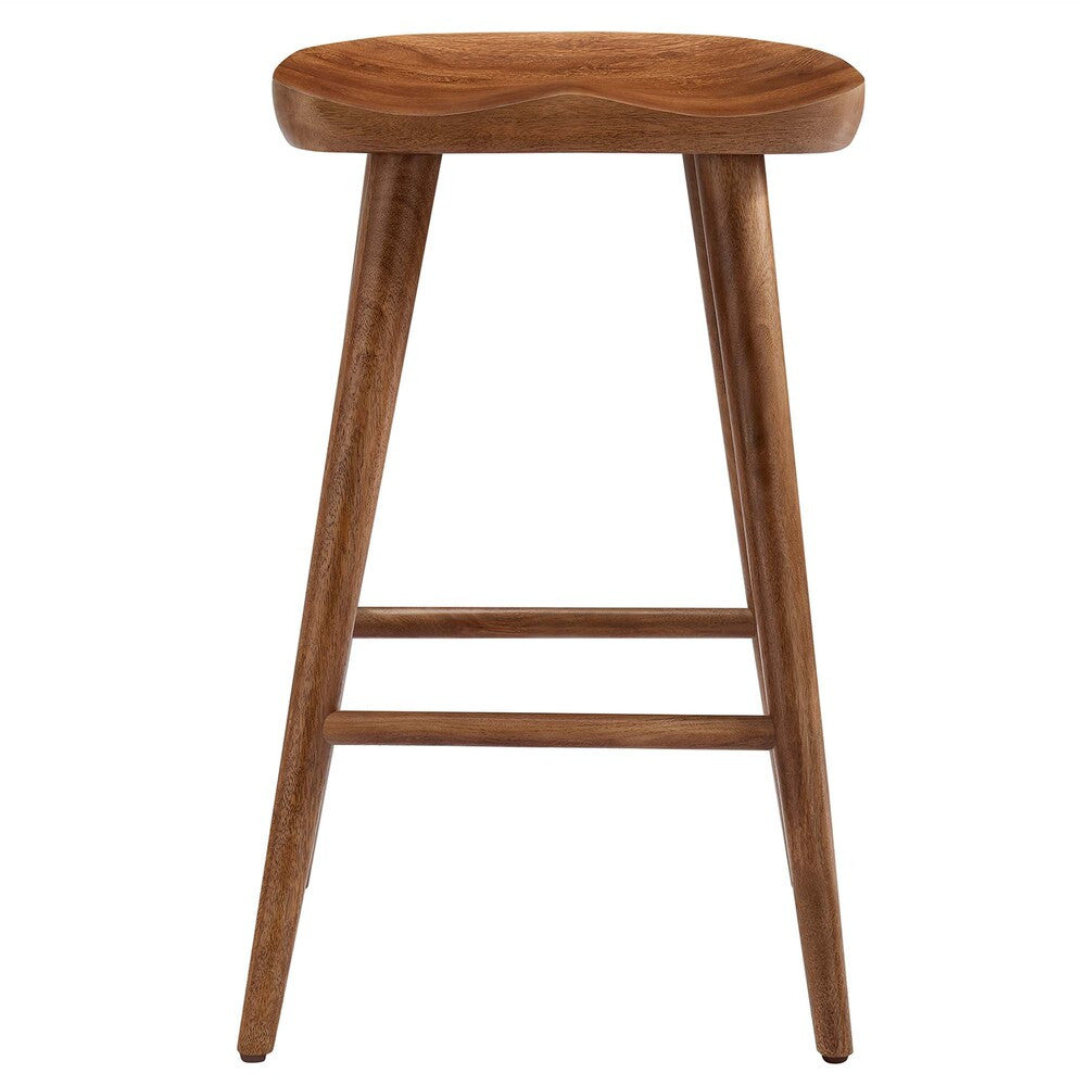 EEI-6739 Saville Backless Wood Counter Stools Set of 2 by Modway