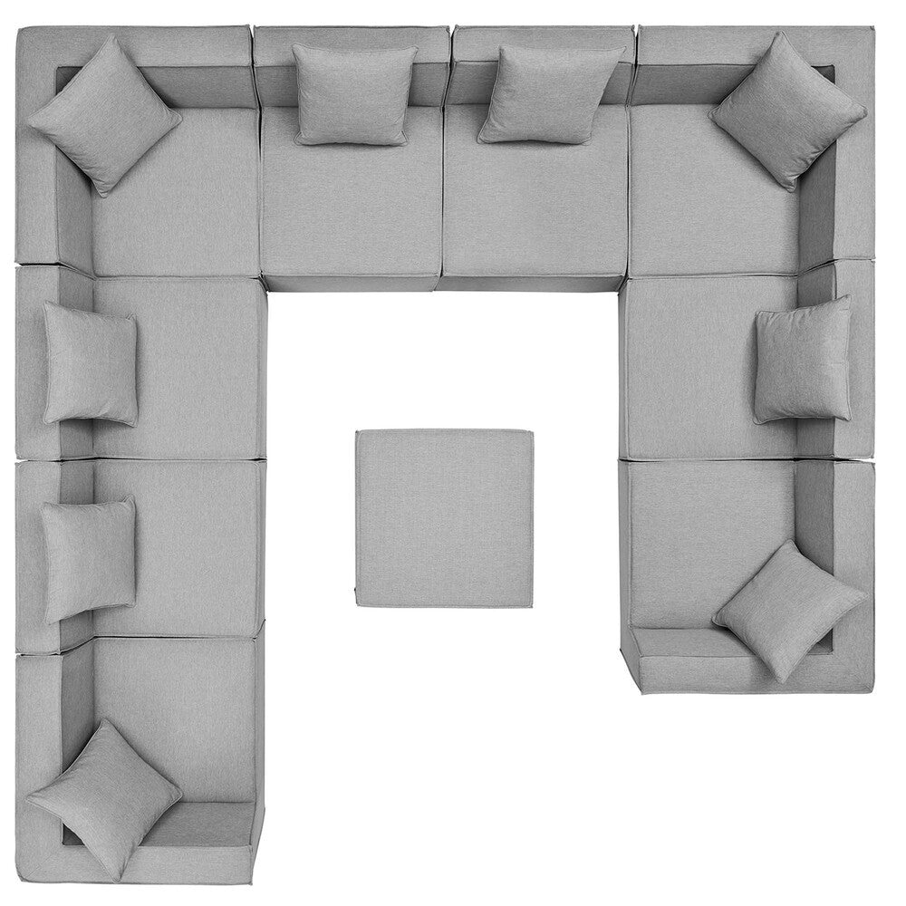 EEI-4389 Saybrook 10-Piece Outdoor Patio Upholstered Sectional Sofa by Modway