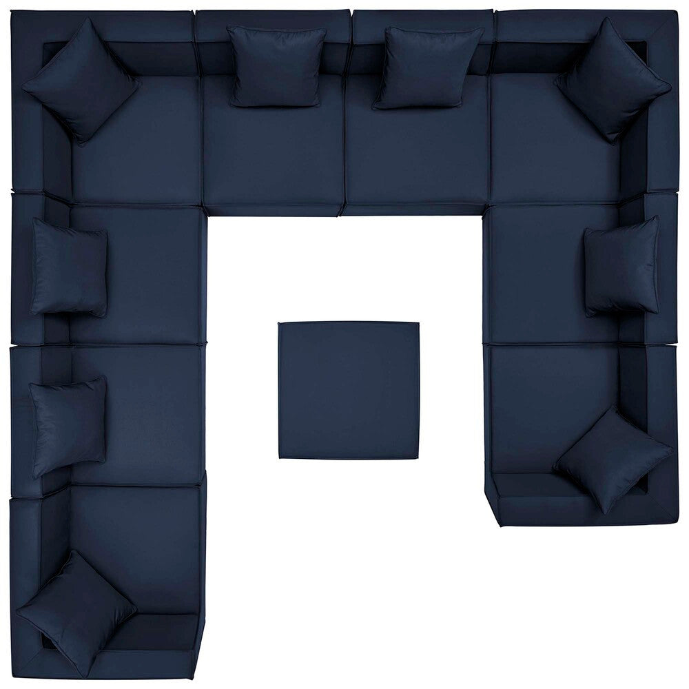 EEI-4389 Saybrook 10-Piece Outdoor Patio Upholstered Sectional Sofa by Modway
