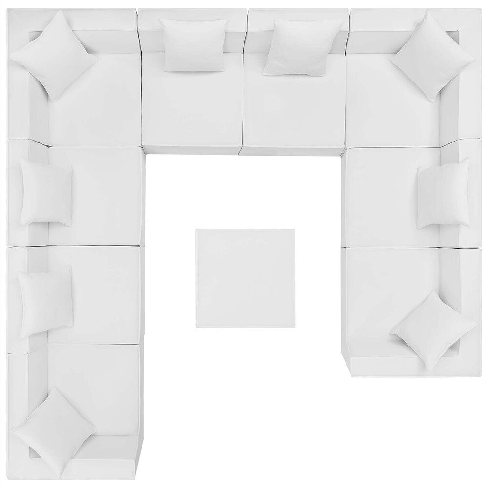 EEI-4389 Saybrook 10-Piece Outdoor Patio Upholstered Sectional Sofa by Modway