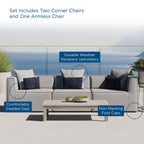 EEI-4379 Saybrook 3-Piece Outdoor Patio Upholstered Sectional Sofa by Modway