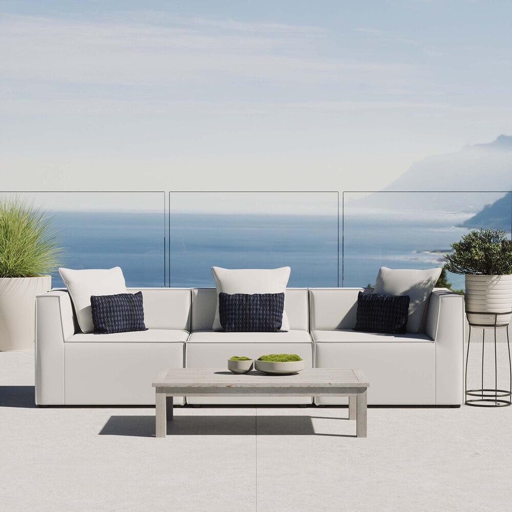 EEI-4379 Saybrook 3-Piece Outdoor Patio Upholstered Sectional Sofa by Modway