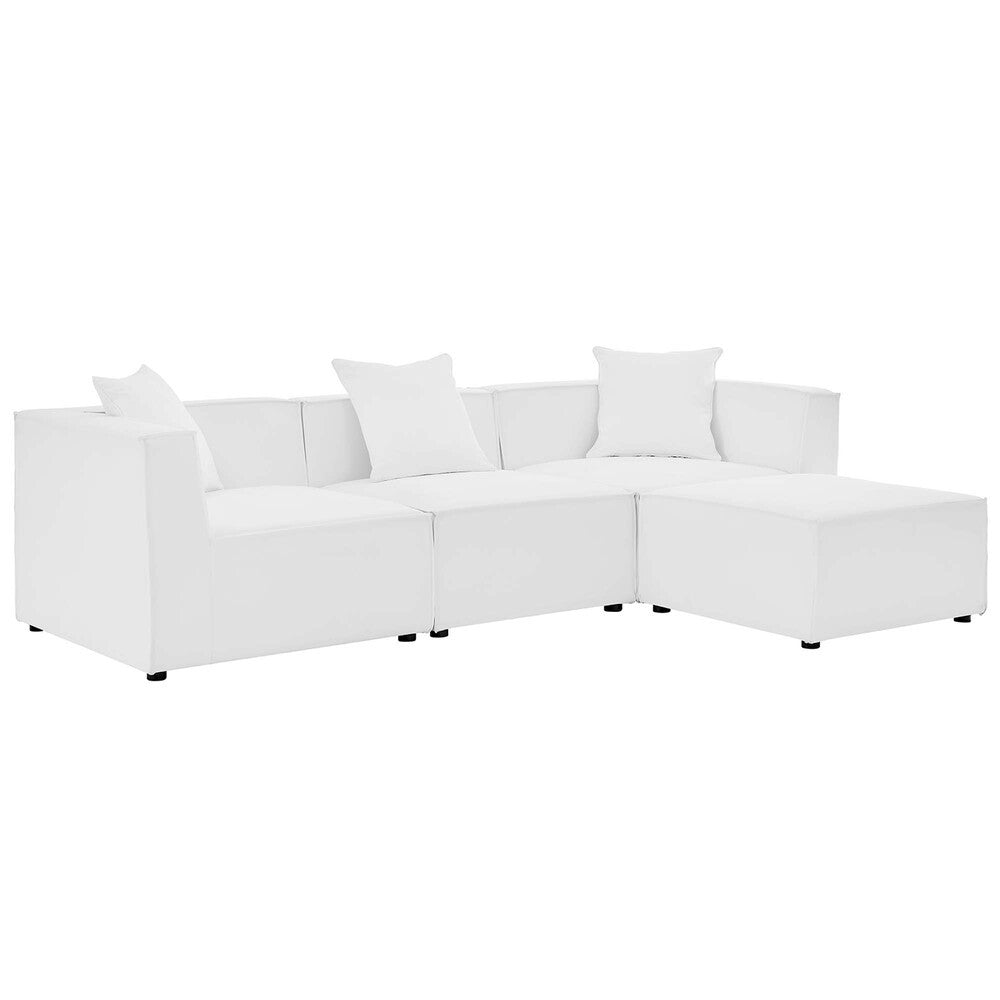 EEI-4380 Saybrook 4-Piece Outdoor Patio Upholstered Sectional Sofa by Modway