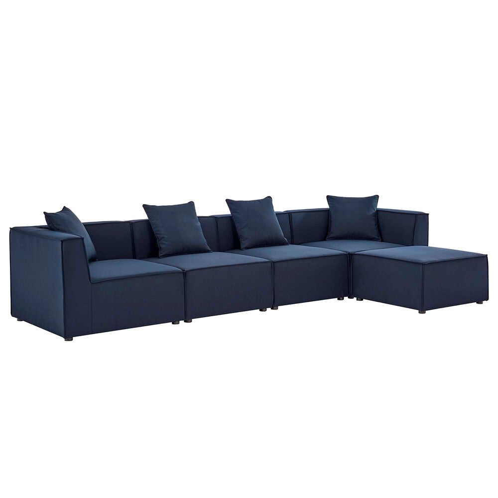 EEI-4382 Saybrook 5-Piece Outdoor Patio Upholstered Sectional Sofa by Modway