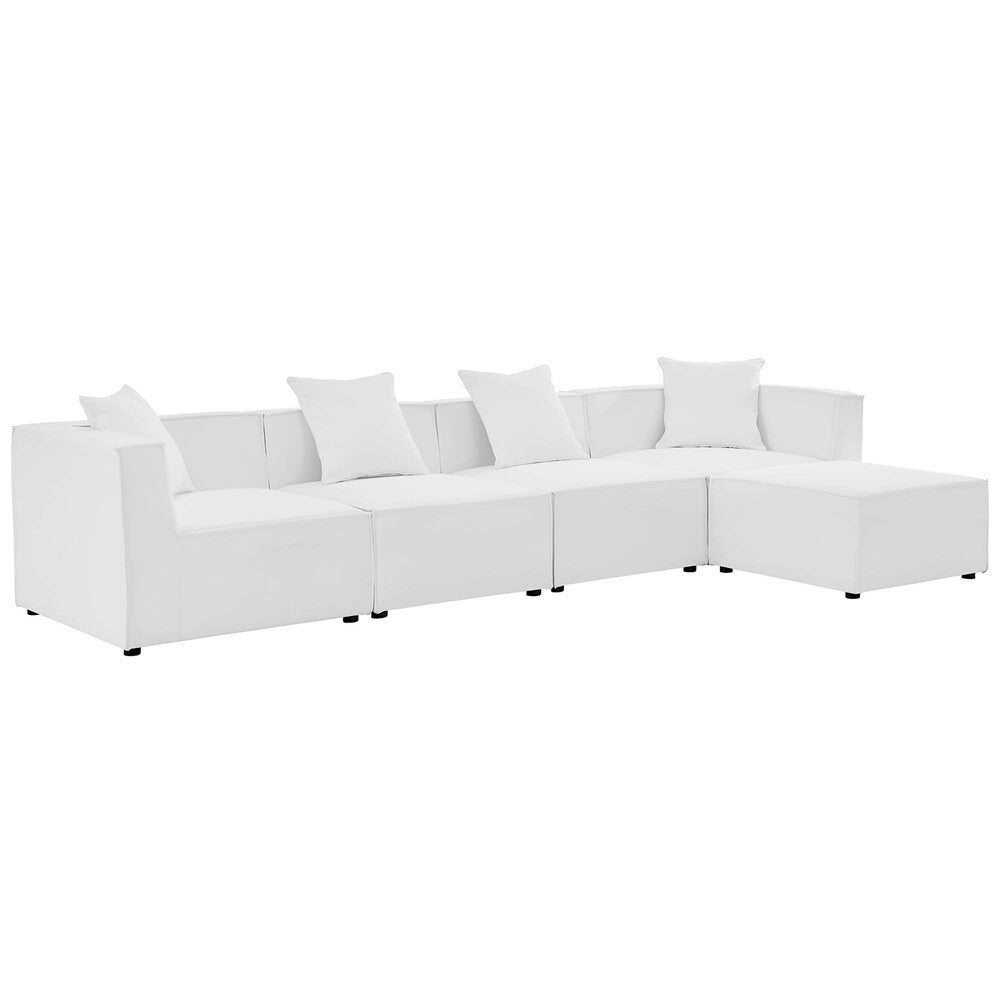 EEI-4382 Saybrook 5-Piece Outdoor Patio Upholstered Sectional Sofa by Modway