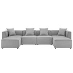 EEI-4383 Saybrook 6-Piece Outdoor Patio Upholstered Sectional Sofa by Modway