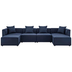 EEI-4383 Saybrook 6-Piece Outdoor Patio Upholstered Sectional Sofa by Modway
