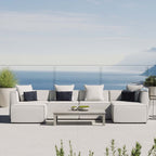 EEI-4383 Saybrook 6-Piece Outdoor Patio Upholstered Sectional Sofa by Modway