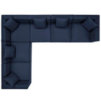 EEI-4385 Saybrook 6-Piece Outdoor Patio Upholstered Sectional Sofa by Modway