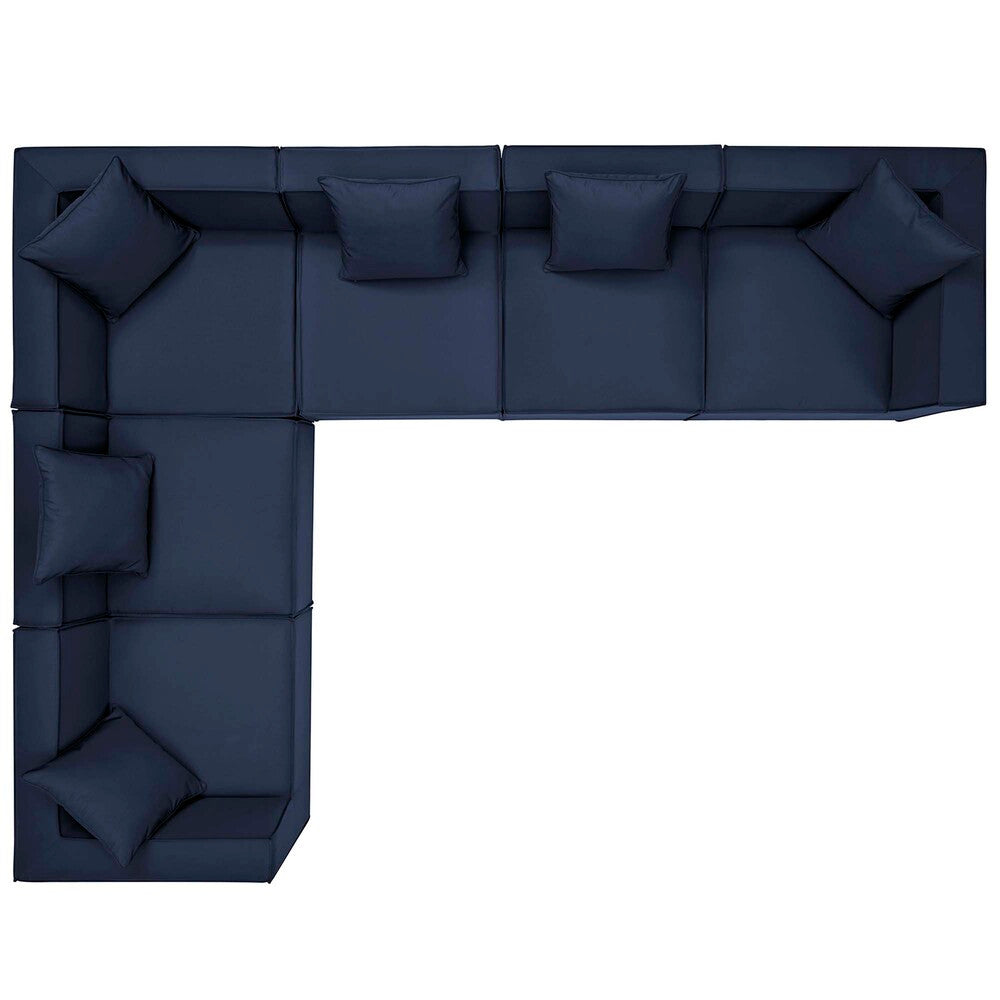 EEI-4385 Saybrook 6-Piece Outdoor Patio Upholstered Sectional Sofa by Modway