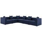 EEI-4385 Saybrook 6-Piece Outdoor Patio Upholstered Sectional Sofa by Modway