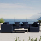 EEI-4386 Saybrook 6-Piece Outdoor Patio Upholstered Sectional Sofa by Modway