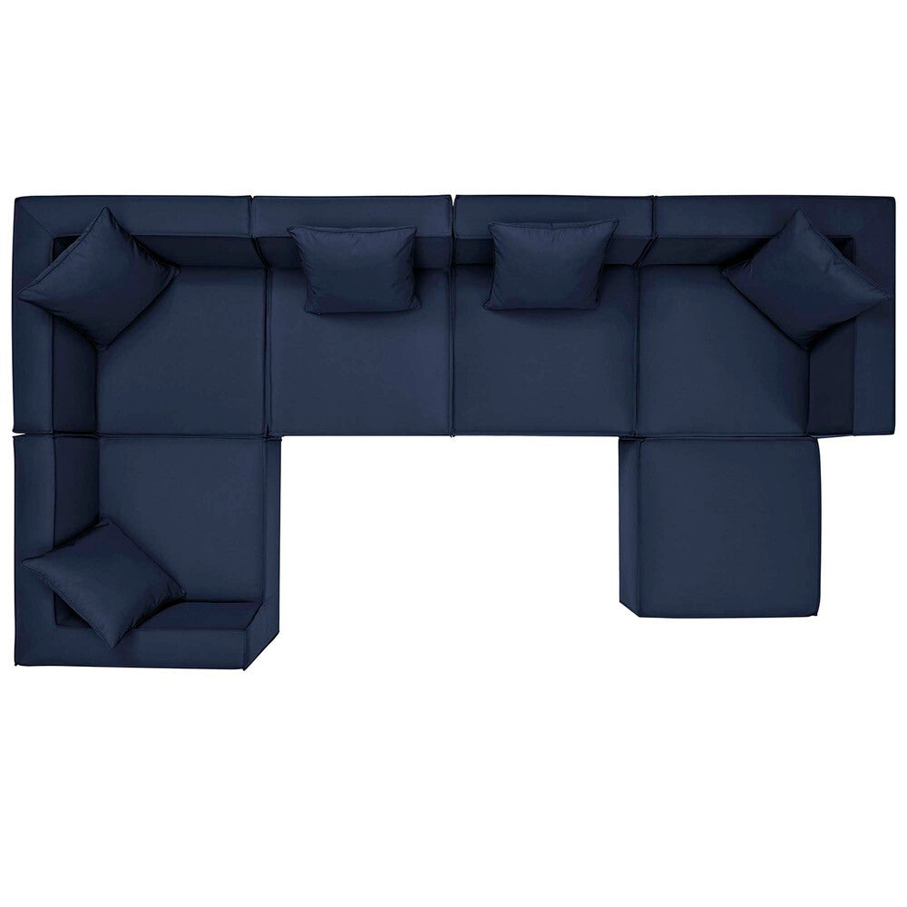 EEI-4386 Saybrook 6-Piece Outdoor Patio Upholstered Sectional Sofa by Modway