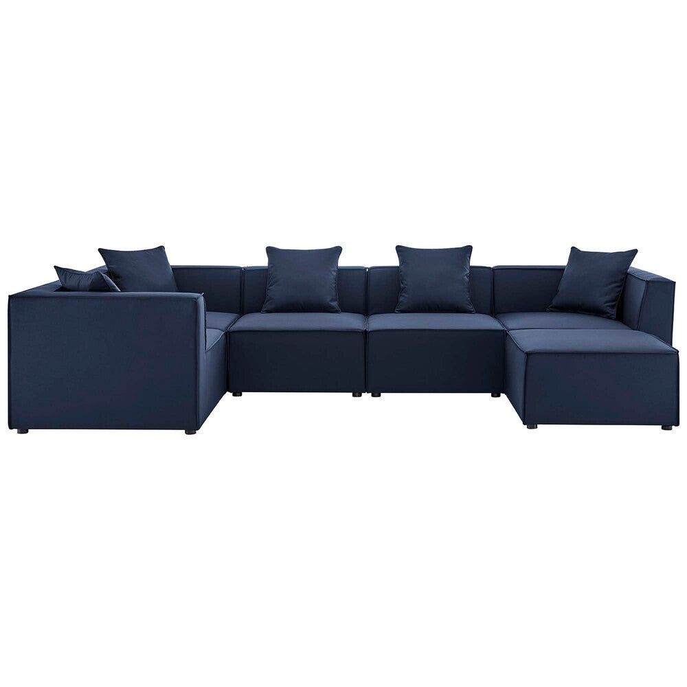 EEI-4386 Saybrook 6-Piece Outdoor Patio Upholstered Sectional Sofa by Modway