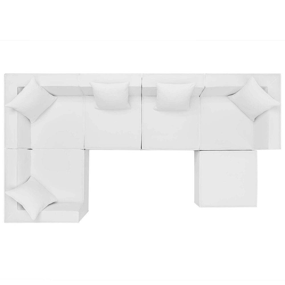 EEI-4386 Saybrook 6-Piece Outdoor Patio Upholstered Sectional Sofa by Modway