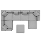 EEI-4387 Saybrook 7-Piece Outdoor Patio Upholstered Sectional Sofa by Modway